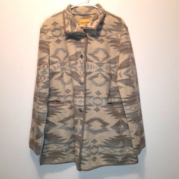 upcountry Jackets & Blazers - Warm Long Button Up Blanket Coat